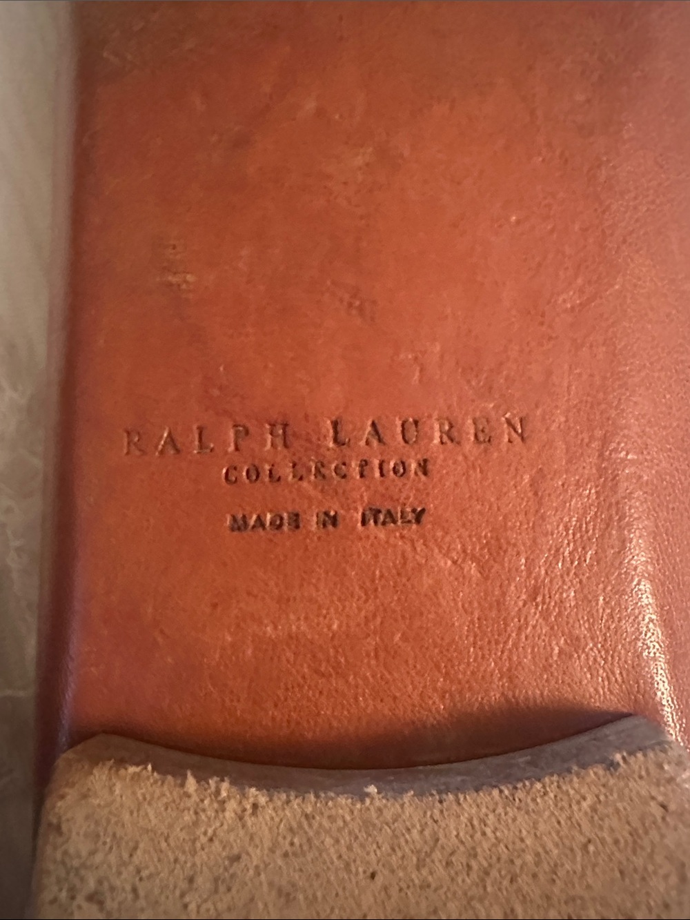 Ralph Lauren Collection Made in Italy Leather Woman’s Loafer/Contrast Stitching - Picture 5 of 11
